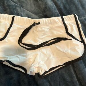 White Swim Trunks